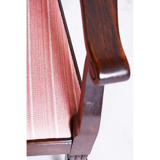 Image 1 of Vintage Art Nouveau walnoten armstoel, Oostenrijk 1910