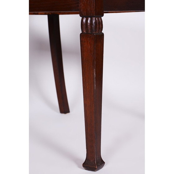 Image 1 of Vintage Art Nouveau walnoten armstoel, Oostenrijk 1910