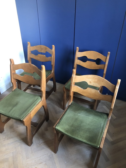 4x Guillerme Et Chambron Stoelen