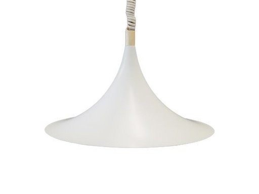 Witte hanglamp, Deens ontwerp, 1960S, Productie: Denemarken