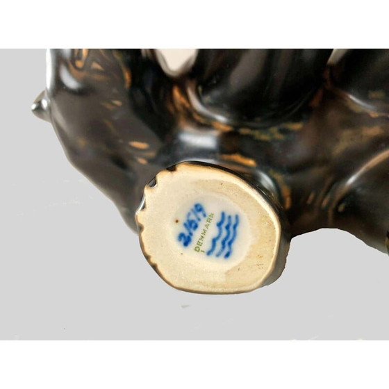 Image 1 of Vintage Deens berenbeeldje van Knud Kyhn voor Royal Copenhagen, jaren 1950