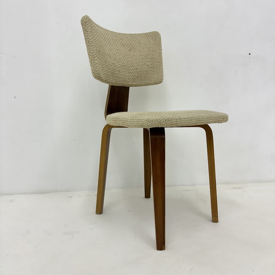 Image 1 of Set Of 4 Mid Century Modern Cor Alons Plywood Dining Chair Dutch Design , 1960S