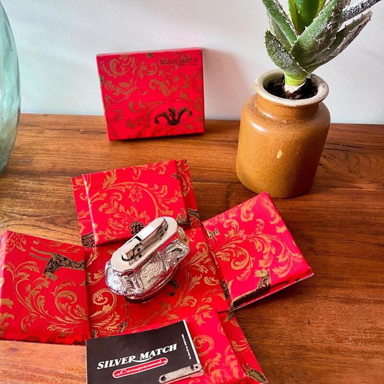 Image 1 of Vintage verzilverde tafelaansteker voor Silver Match, Frankrijk