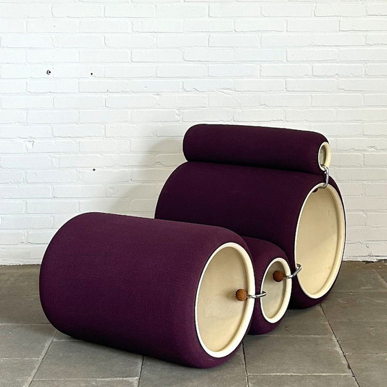 Image 1 of Early Flexform Tube chair van Joe Colombo voor Comfort Italy