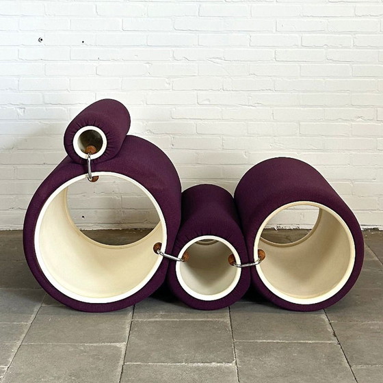 Image 1 of Early Flexform Tube chair van Joe Colombo voor Comfort Italy