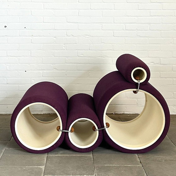 Image 1 of Early Flexform Tube chair van Joe Colombo voor Comfort Italy