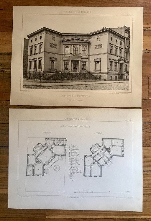 Illustraties Architectuur Berlijn 19e eeuw