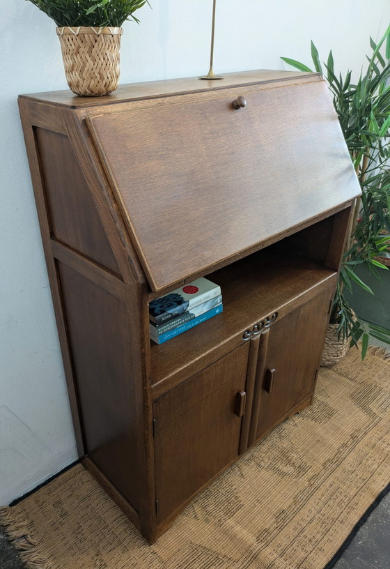 Image 1 of Vintage Art Deco Secretaire