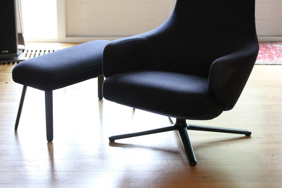 Image 1 of Vitra Repos loungestoel + Panchina voetenbank