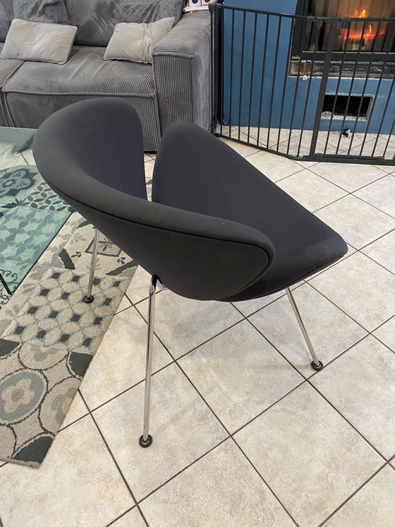 Image 1 of Slice 437 Oranje Fauteuil Door Pierre Paulin Voor Artifort Gris 1980