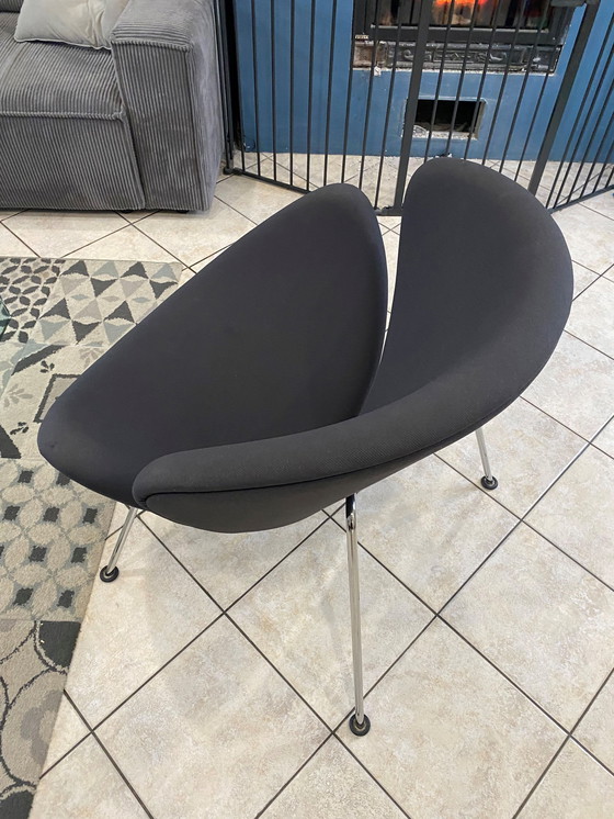 Image 1 of Slice 437 Oranje Fauteuil Door Pierre Paulin Voor Artifort Gris 1980