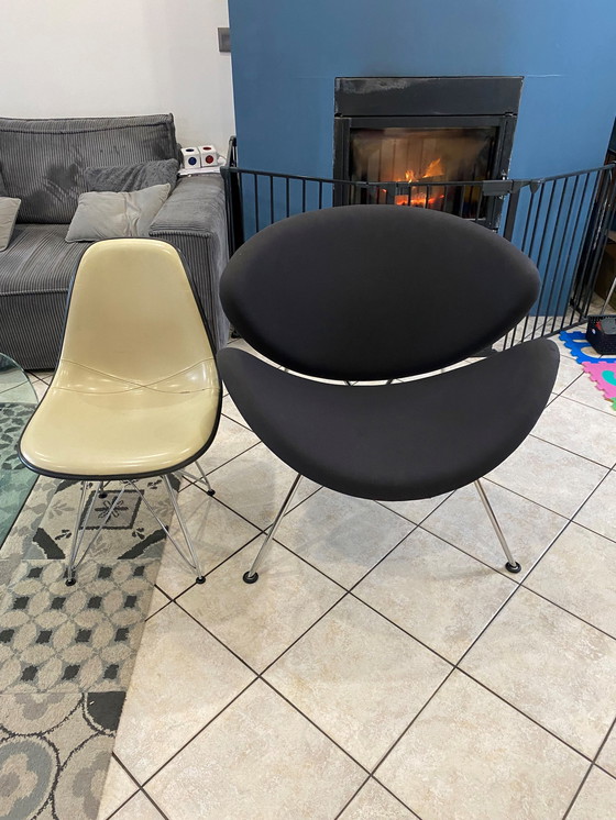 Image 1 of Slice 437 Oranje Fauteuil Door Pierre Paulin Voor Artifort Gris 1980