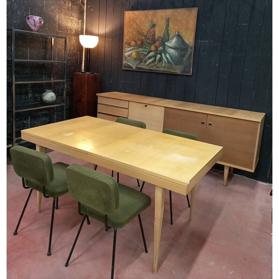 Image 1 of Vintage licht houten dressoir