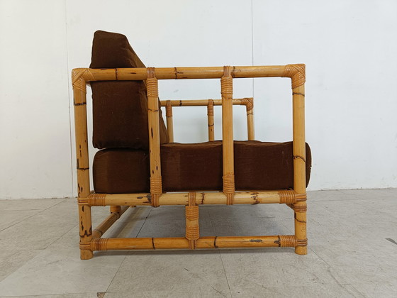 Image 1 of Vintage bamboe fauteuil