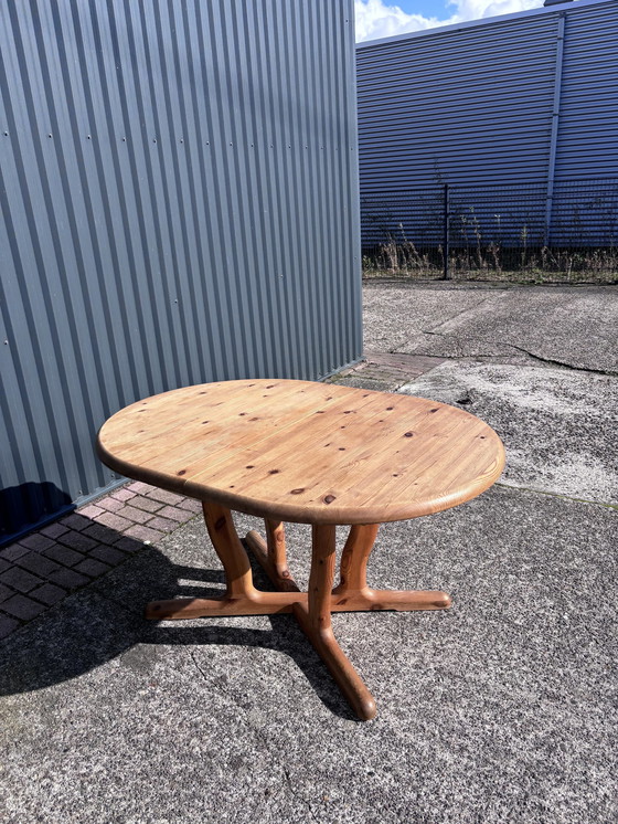 Image 1 of Vintage Pinewood Eettafel Uitschuifbaar Deens