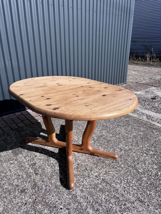 Vintage Pinewood Eettafel Uitschuifbaar Deens