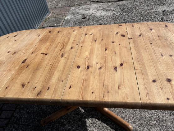 Image 1 of Vintage Pinewood Eettafel Uitschuifbaar Deens