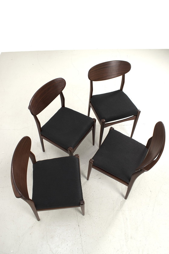 Image 1 of 4x Vintage eetkamerstoelen, set