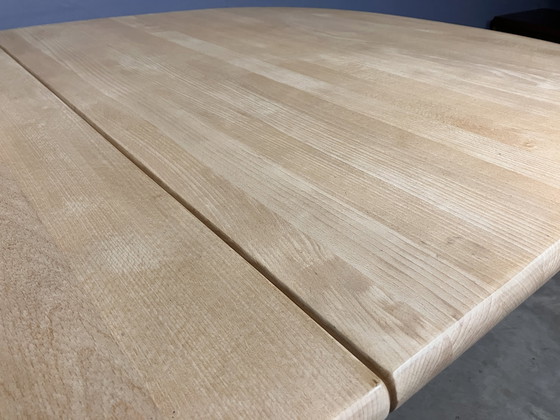 Image 1 of Deens Design Beuken Eettafel Ovaal Uitschuifbaar