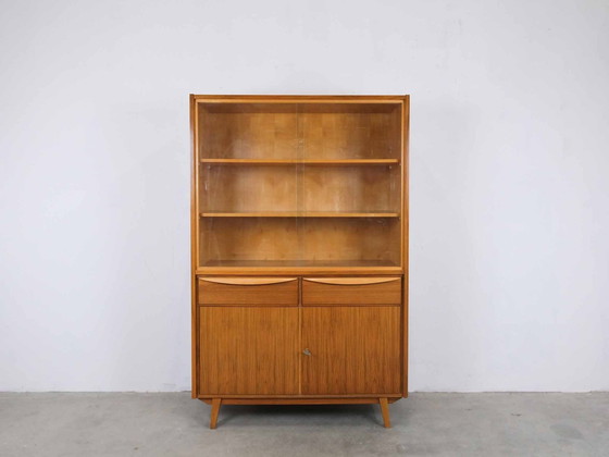 Image 1 of Vintage vitrinekast highboard 50s 60s Midcentury