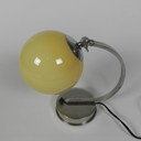 Vintage bureaulamp met glazen bol