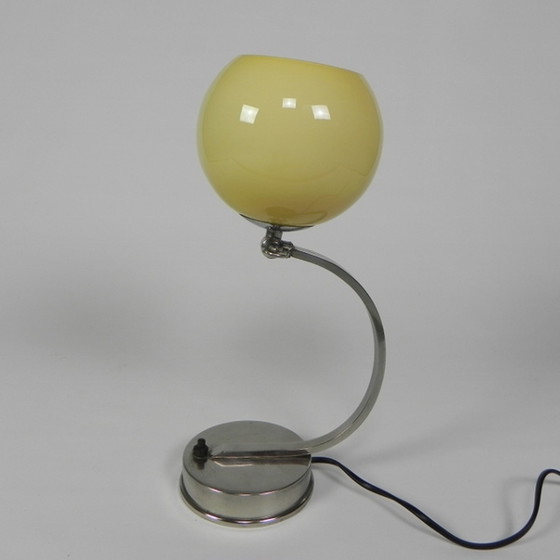 Image 1 of Vintage bureaulamp met glazen bol