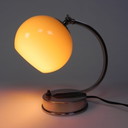 Vintage bureaulamp met glazen bol