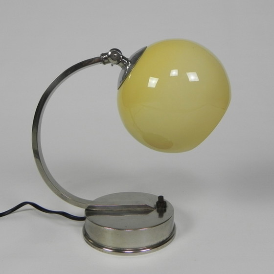 Image 1 of Vintage bureaulamp met glazen bol