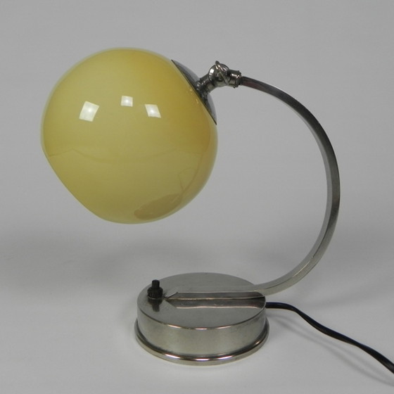 Image 1 of Vintage bureaulamp met glazen bol