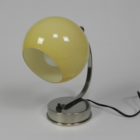 Image 1 of Vintage bureaulamp met glazen bol