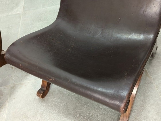 Image 1 of 4X Stoelen Door Pierre Lottier Voor Almazan 1950S