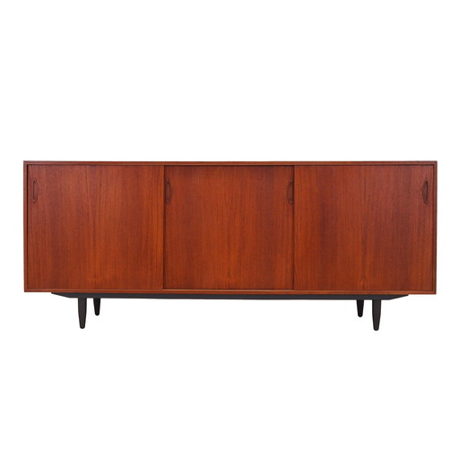 Teakhouten dressoir, Deens ontwerp, 1970S, Productie: Denemarken