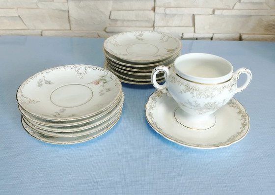 Image 1 of Ontbijtset, K&As porselein, Rosenthal Pompadour uit 1937-39