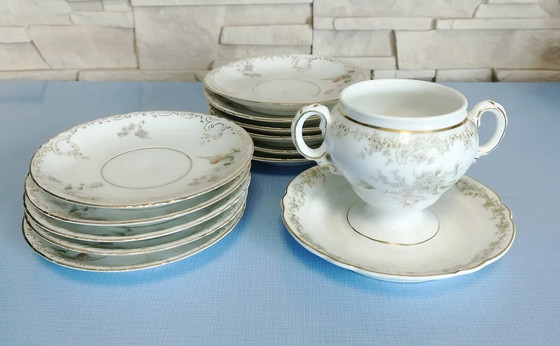 Image 1 of Ontbijtset, K&As porselein, Rosenthal Pompadour uit 1937-39