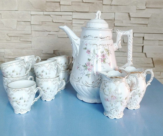 Image 1 of Ontbijtset, K&As porselein, Rosenthal Pompadour uit 1937-39