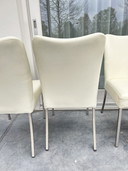 6x Bert Plantagie leren stoelen
