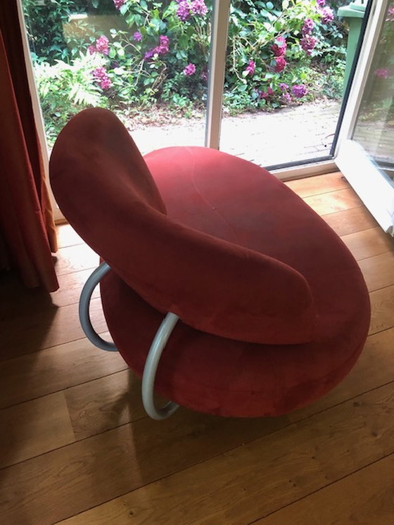 Image 1 of Leolux Kikko Chaise longue bordeauxrood