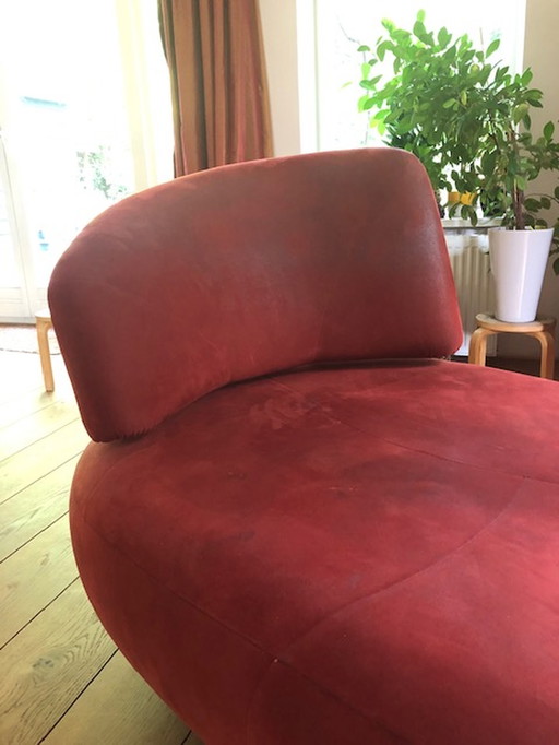 Leolux Kikko Chaise longue bordeauxrood