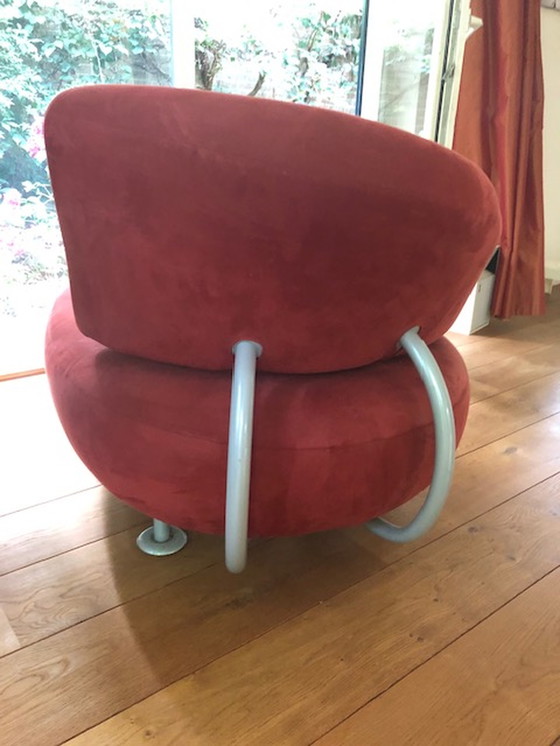 Image 1 of Leolux Kikko Chaise longue bordeauxrood