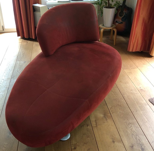 Leolux Kikko Chaise longue bordeauxrood