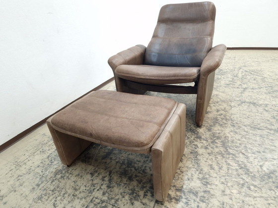 Image 1 of De Sede ds 50 Fauteuil Kruk Design fauteuil Leren fauteuil Stoel Relax fauteuil