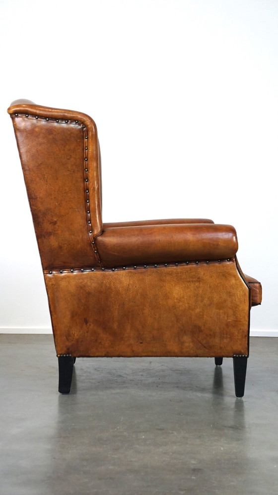 Image 1 of Oorfauteuil van schapenleer