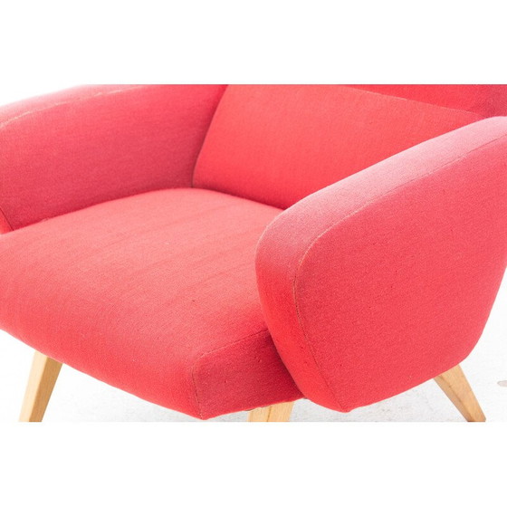 Image 1 of Paar vintage fauteuils "His and her" van Jaroslav Šmídek voor Up Závody, Tsjecho-Slowakije 1960