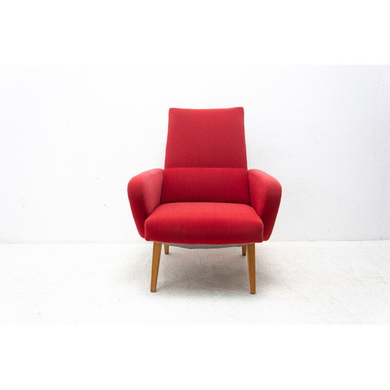 Image 1 of Paar vintage fauteuils "His and her" van Jaroslav Šmídek voor Up Závody, Tsjecho-Slowakije 1960