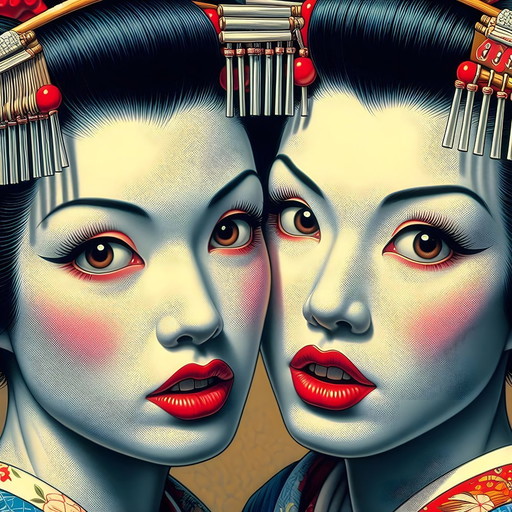 Poster/Banner 'Belgian Geishas'