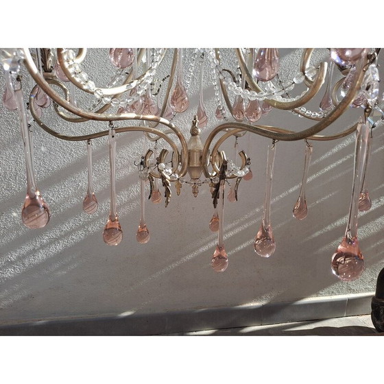 Image 1 of Vintage kroonluchter van Murano glas, Italië 1940