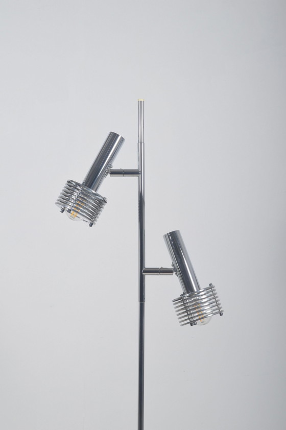 Image 1 of Vintage Vloerlamp Met 2 Lichtpunten Van Solken Leuchten, Jaren '70