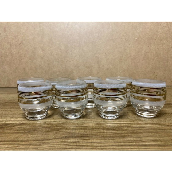 Image 1 of Vintage matglazen likeurset, 1960