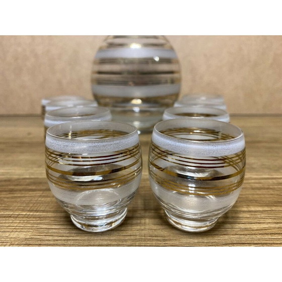 Image 1 of Vintage matglazen likeurset, 1960