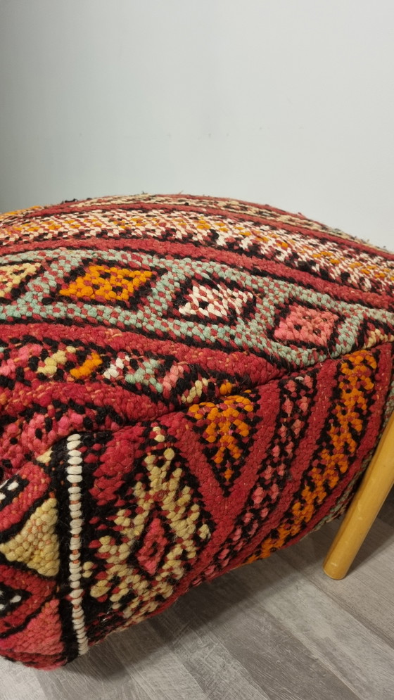 Image 1 of Kilim Berber Vintage Poef